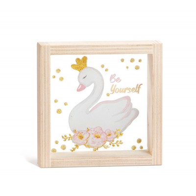 Ξύλινο Καδράκι με Plexi