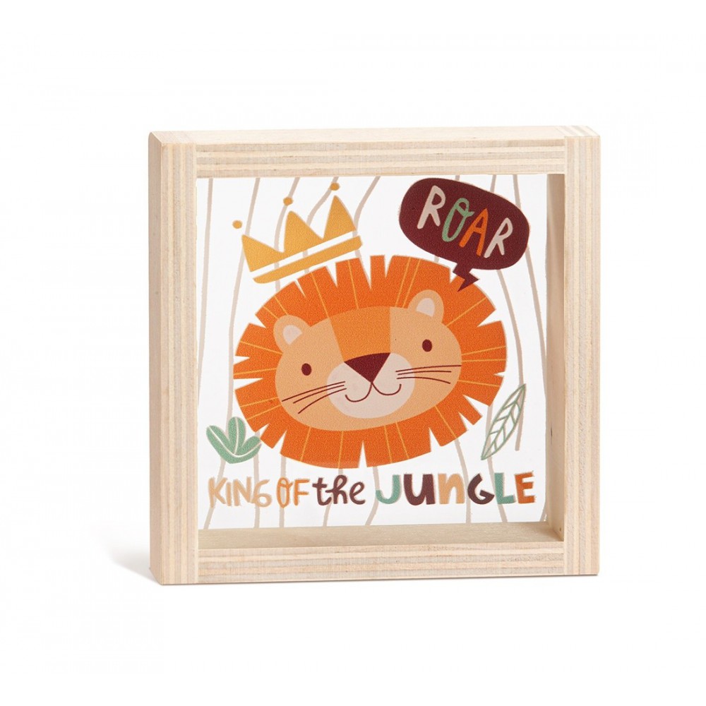 Ξύλινο Καδράκι με Plexi 