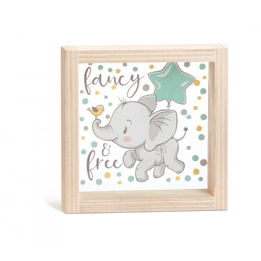 Ξύλινο Καδράκι με Plexi 