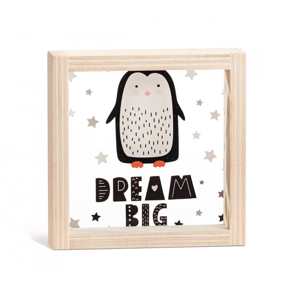 Ξύλινο Καδράκι με Plexi 