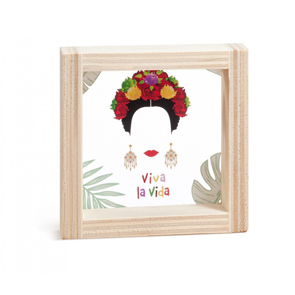 Ξύλινο Καδράκι με Plexi 