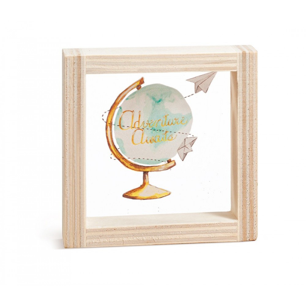 Ξύλινο Καδράκι με Plexi 