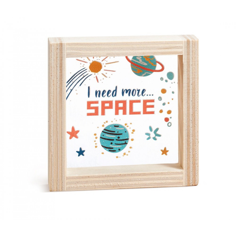 Ξύλινο Καδράκι με Plexi 