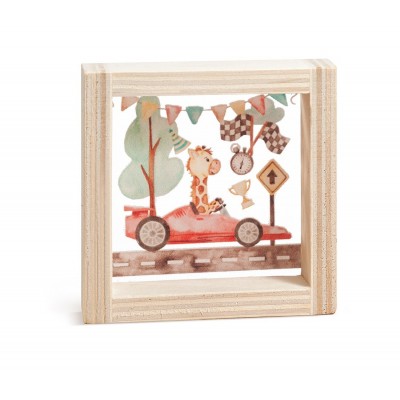 Ξύλινο Καδράκι με Plexi