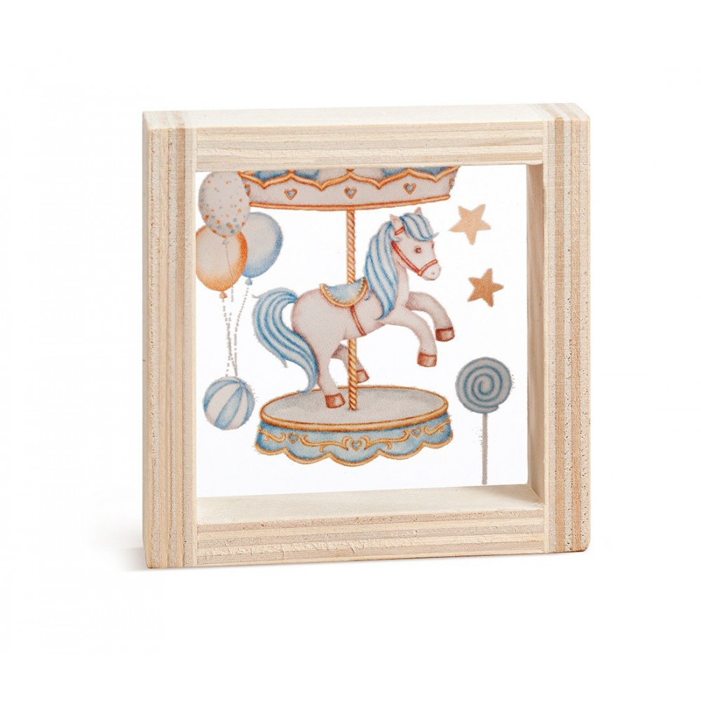 Ξύλινο Καδράκι με Plexi 