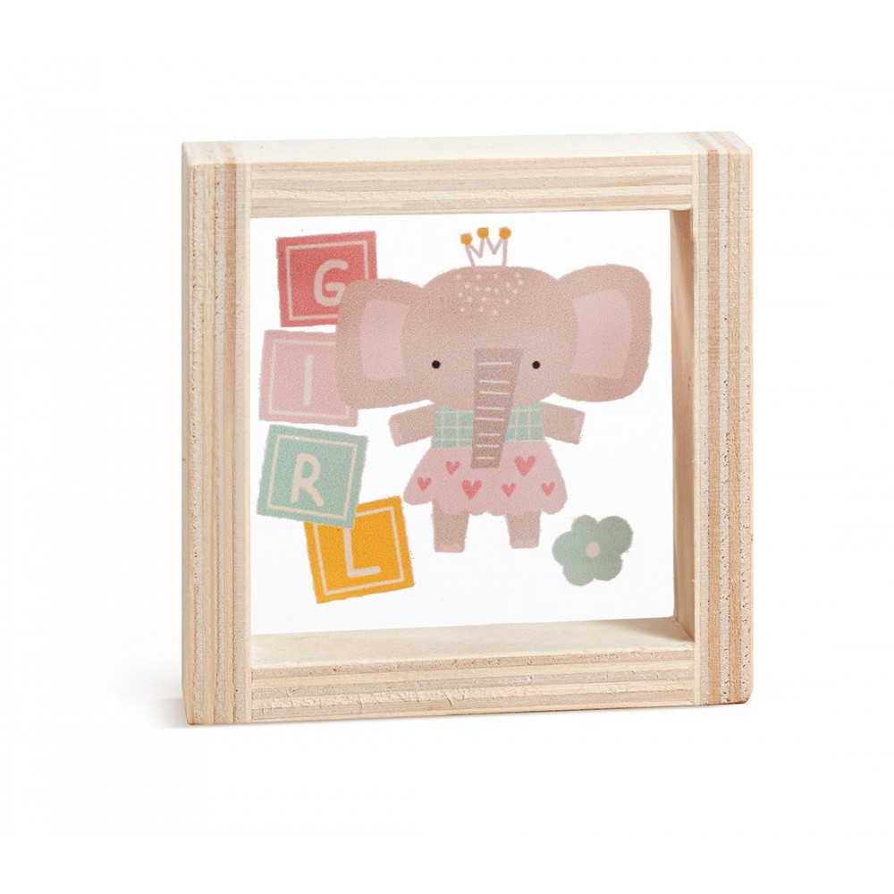 Ξύλινο Καδράκι με Plexi 