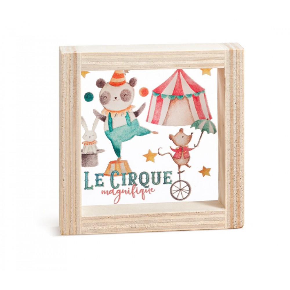 Ξύλινο Καδράκι με Plexi 