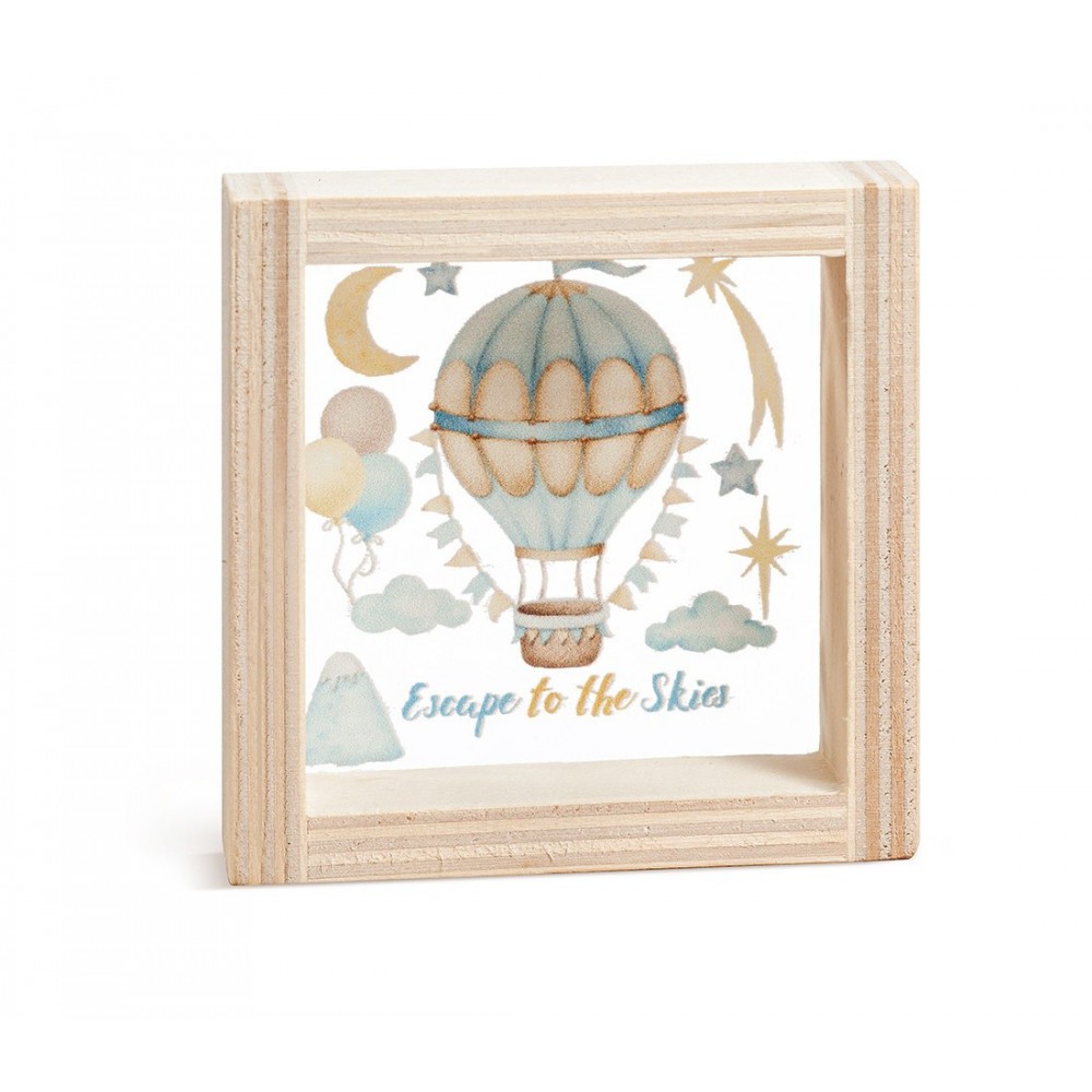 Ξύλινο Καδράκι με Plexi 