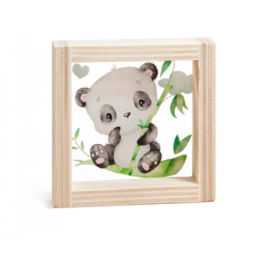 Ξύλινο Καδράκι με Plexi 