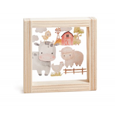 Ξύλινο Καδράκι με Plexi