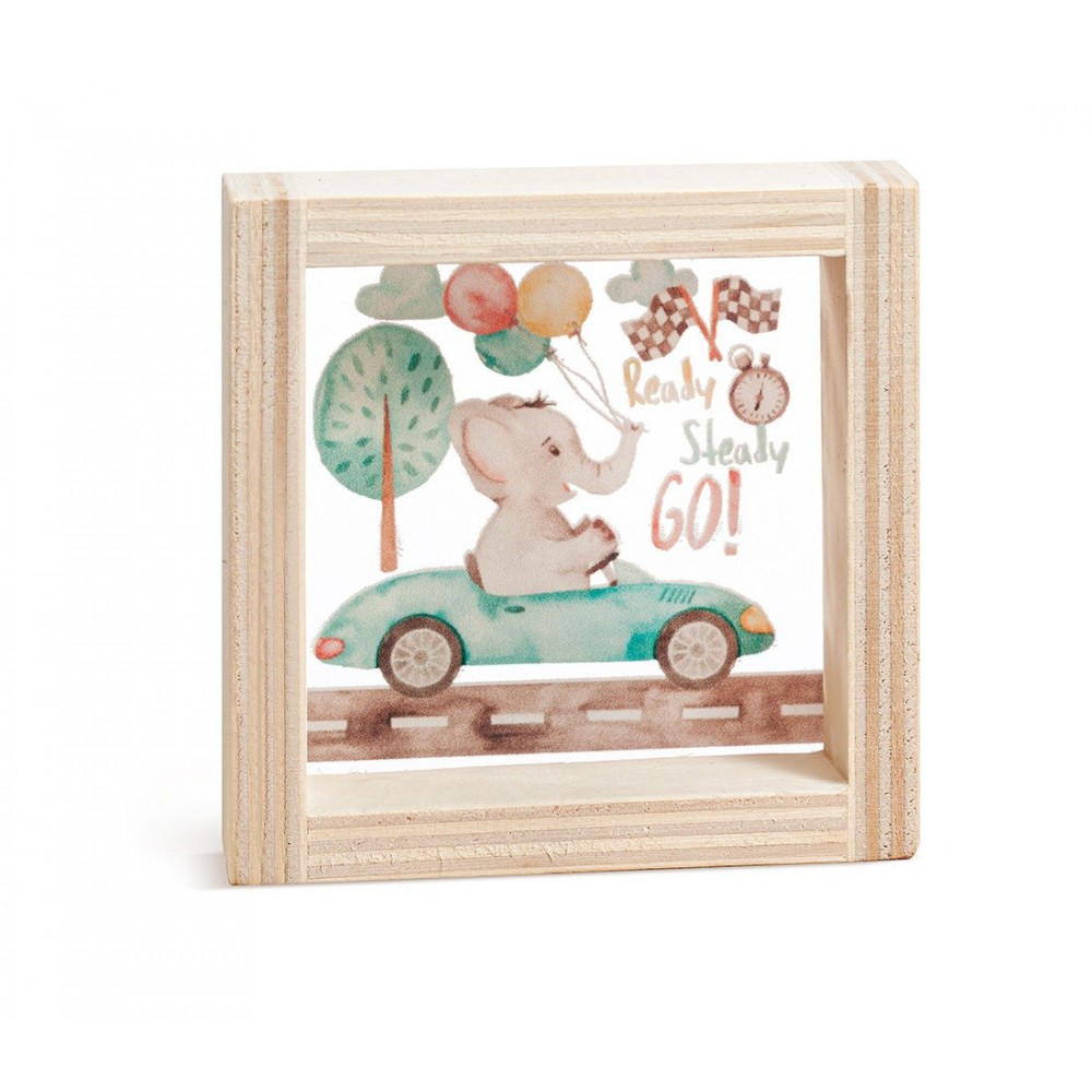 Ξύλινο Καδράκι με Plexi 