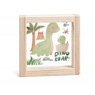 Ξύλινο Καδράκι με Plexi