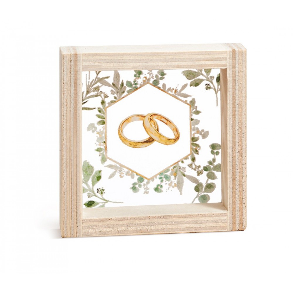 Ξύλινο Καδράκι με Plexi 