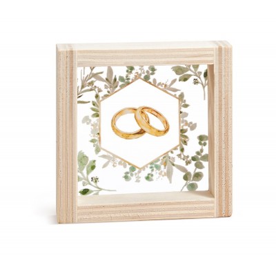 Ξύλινο Καδράκι με Plexi