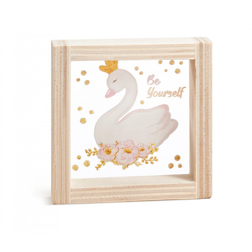 Ξύλινο Καδράκι με Plexi 