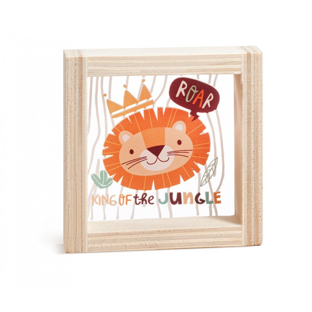 Ξύλινο Καδράκι με Plexi 