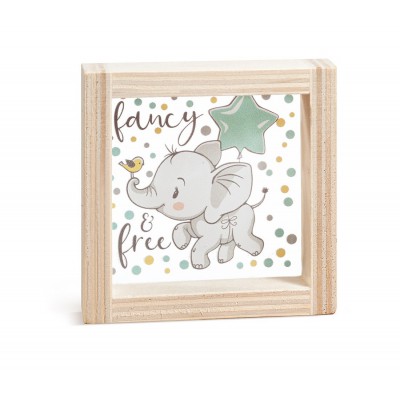 Ξύλινο Καδράκι με Plexi