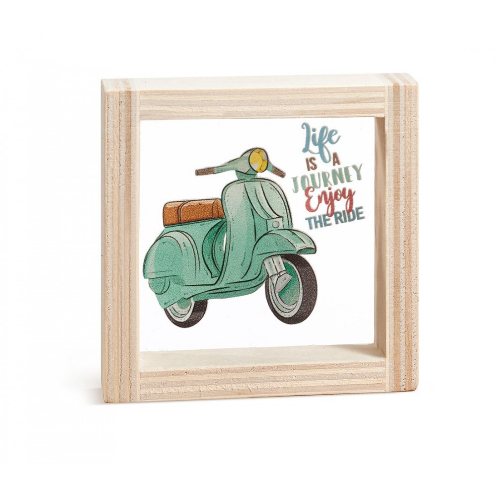 Ξύλινο Καδράκι με Plexi 