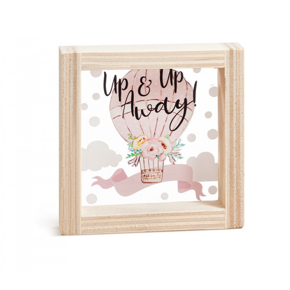 Ξύλινο Καδράκι με Plexi 