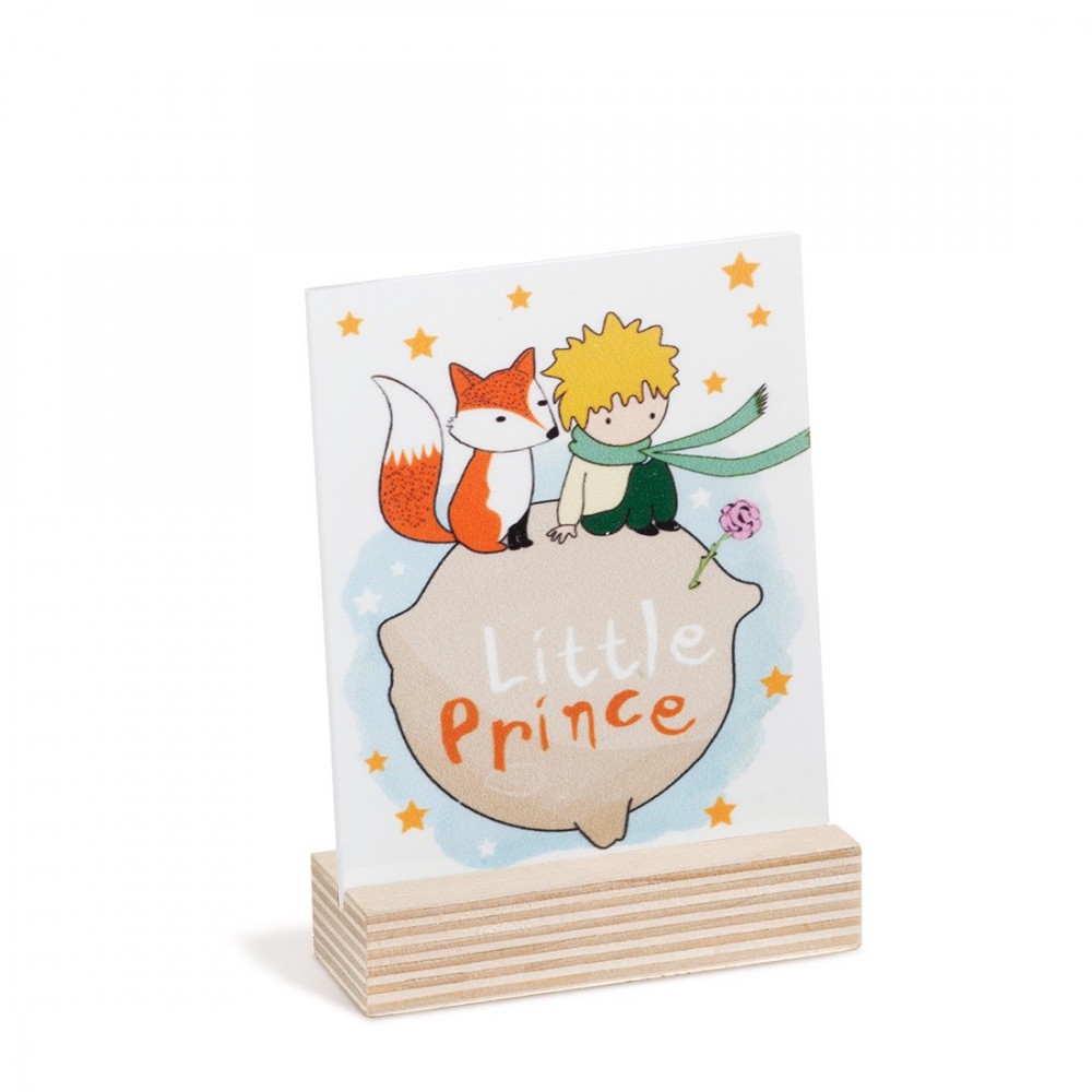 Ξύλινη βάση με καδράκι Plexi 