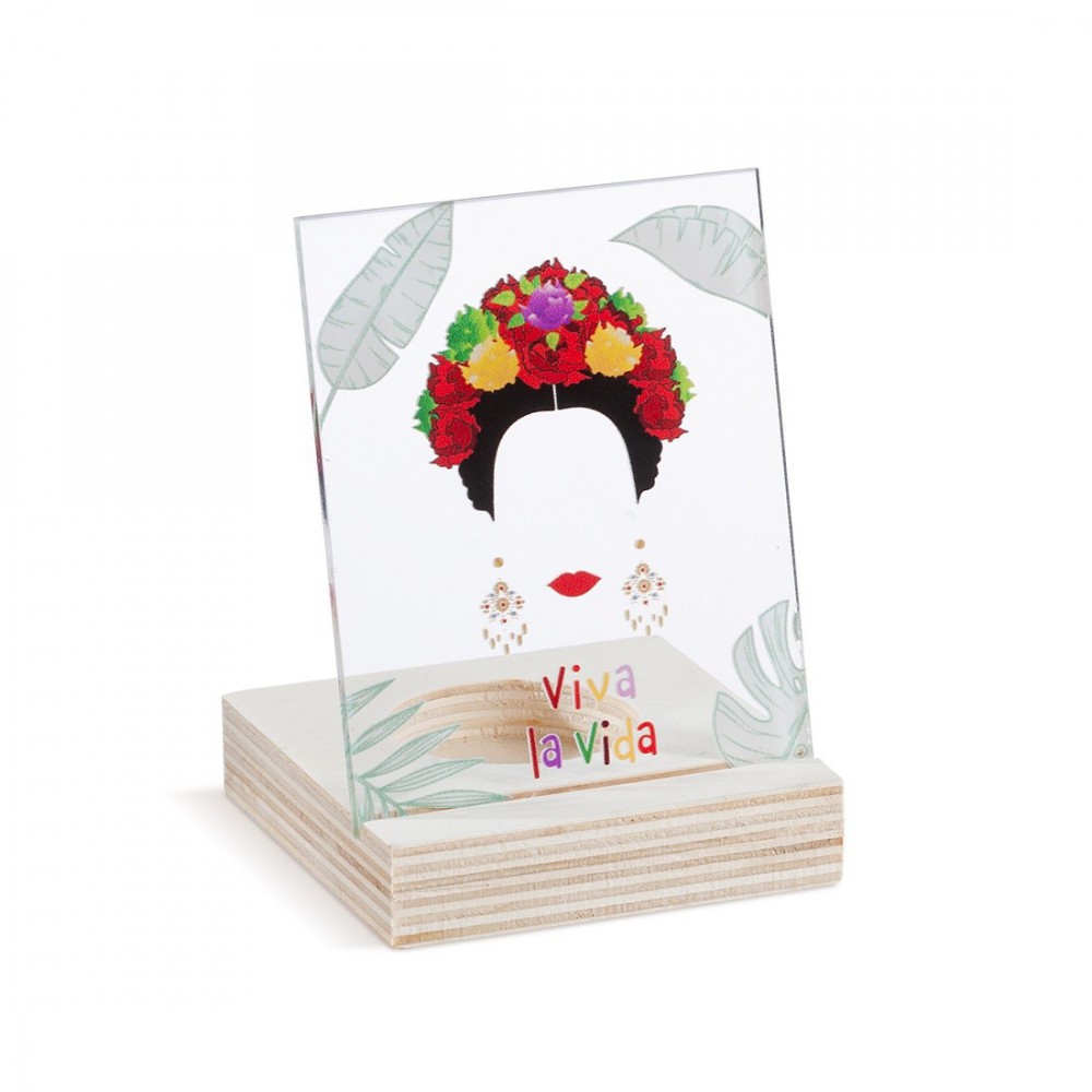 Ξύλινο ρεσό με καδράκι Plexi 