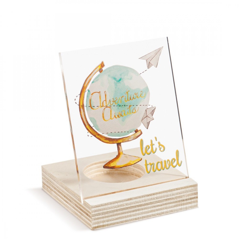 Ξύλινο ρεσό με καδράκι Plexi 