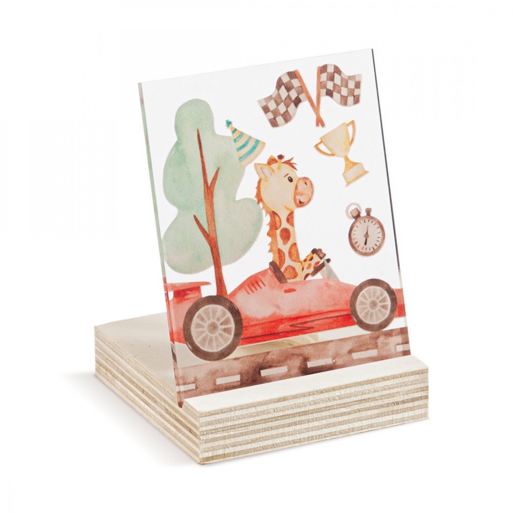 Ξύλινο ρεσό με καδράκι Plexi 