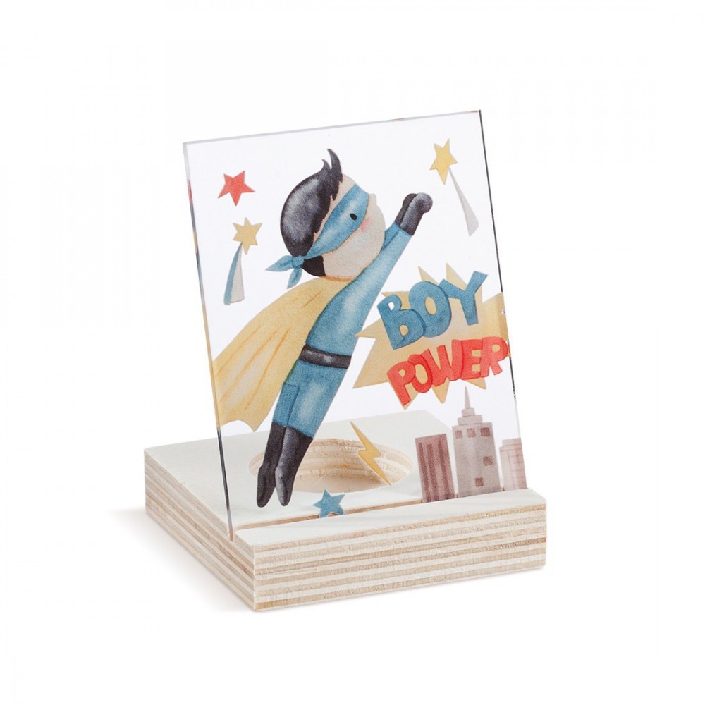 Ξύλινο ρεσό με καδράκι Plexi 