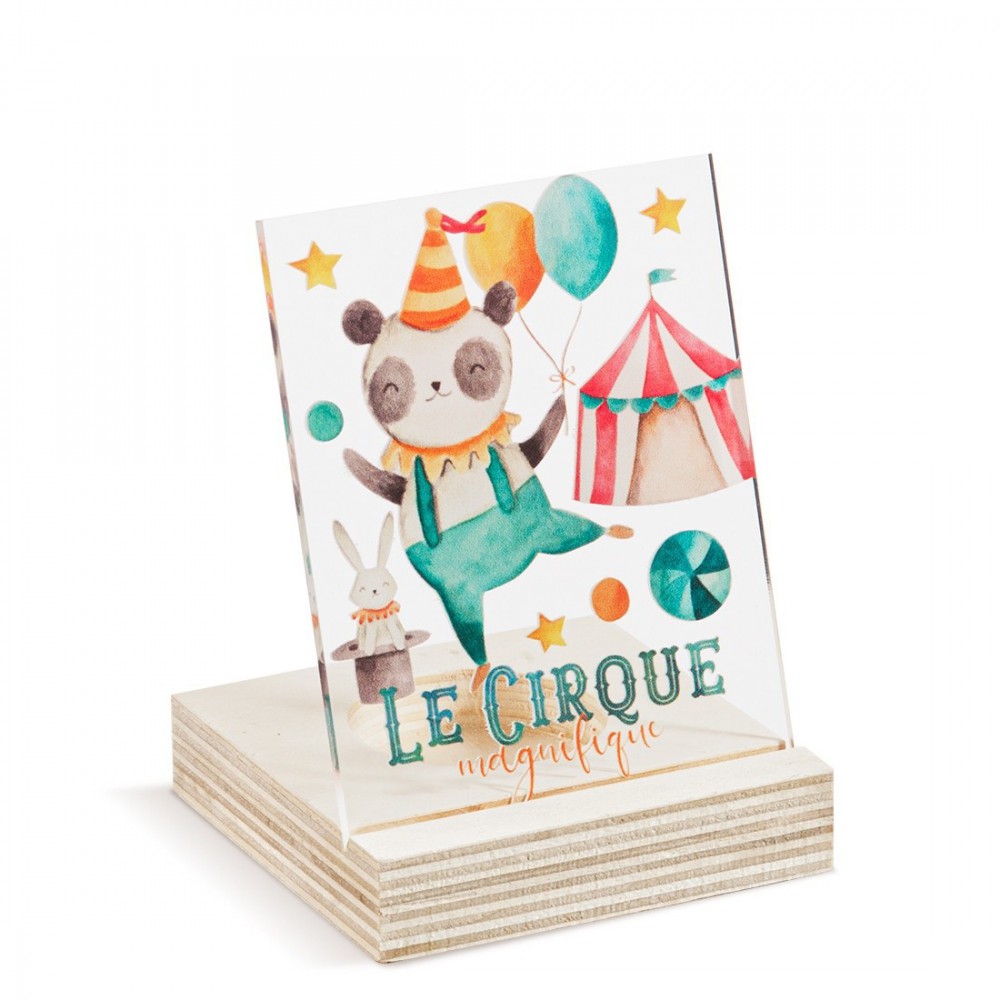 Ξύλινο ρεσό με καδράκι Plexi 