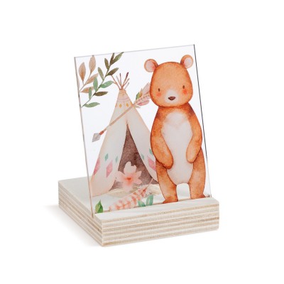 Ξύλινο ρεσό με καδράκι Plexi