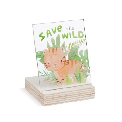 Ξύλινο ρεσό με καδράκι Plexi