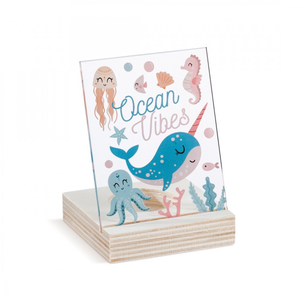 Ξύλινο ρεσό με καδράκι Plexi 