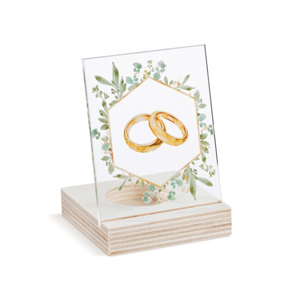 Ξύλινο ρεσό με καδράκι Plexi 