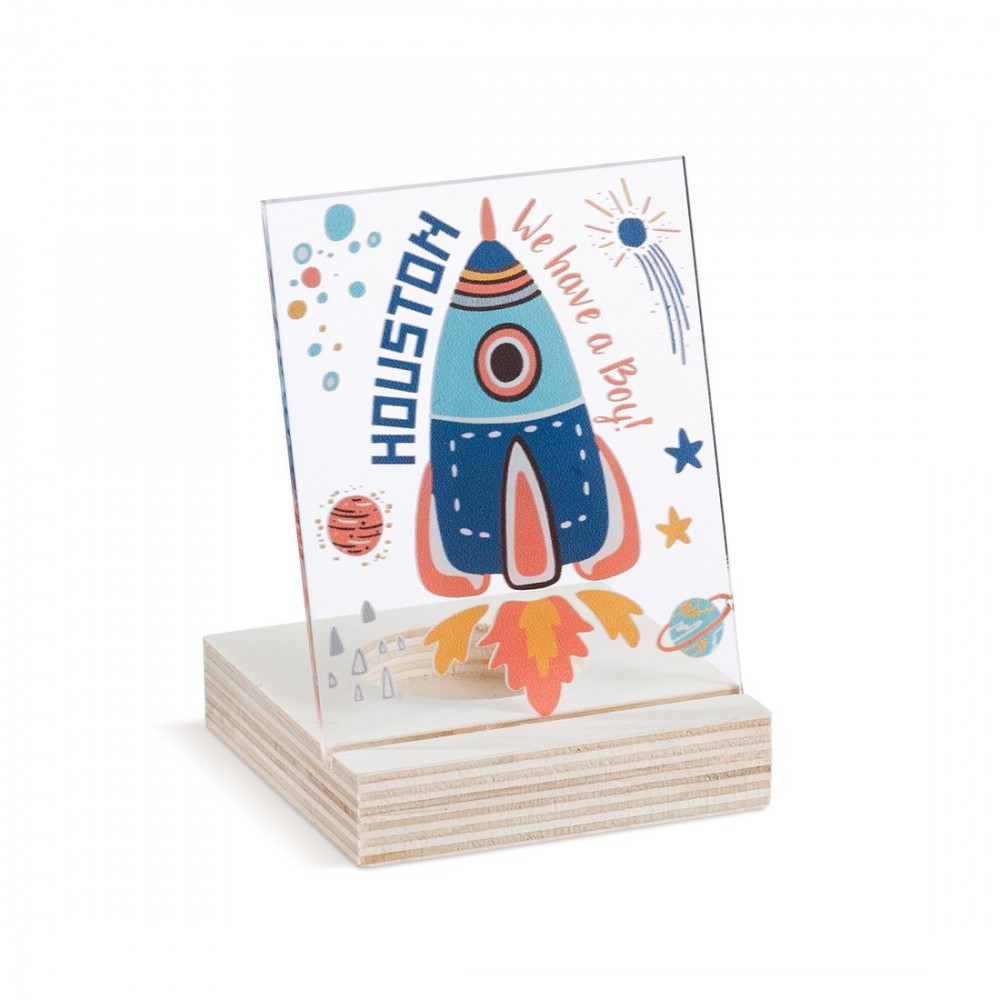 Ξύλινο ρεσό με καδράκι Plexi 