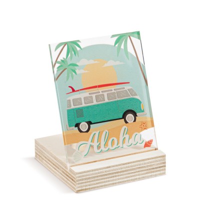 Ξύλινο ρεσό με καδράκι Plexi