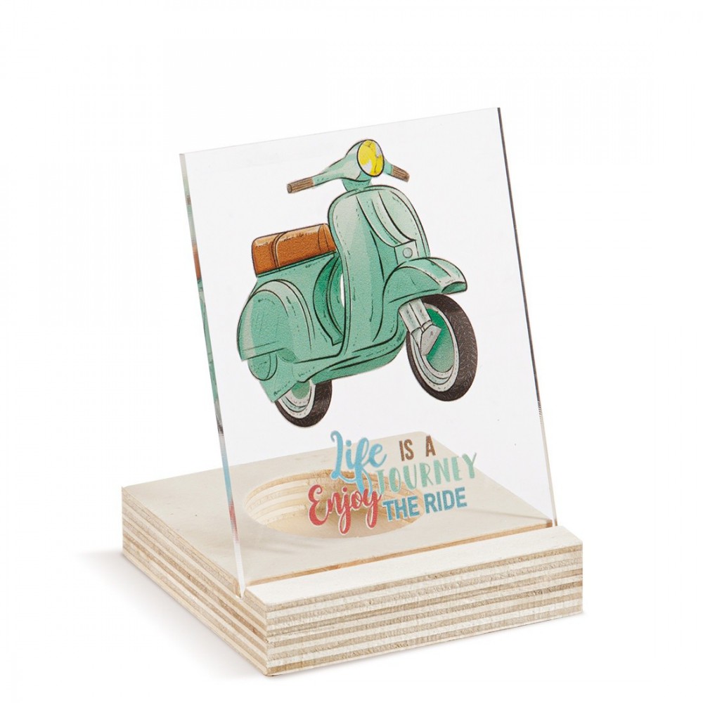 Ξύλινο ρεσό με καδράκι Plexi 