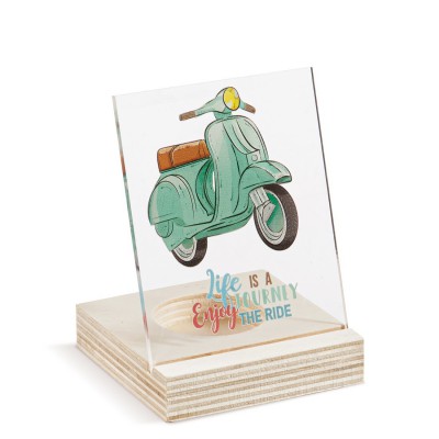 Ξύλινο ρεσό με καδράκι Plexi