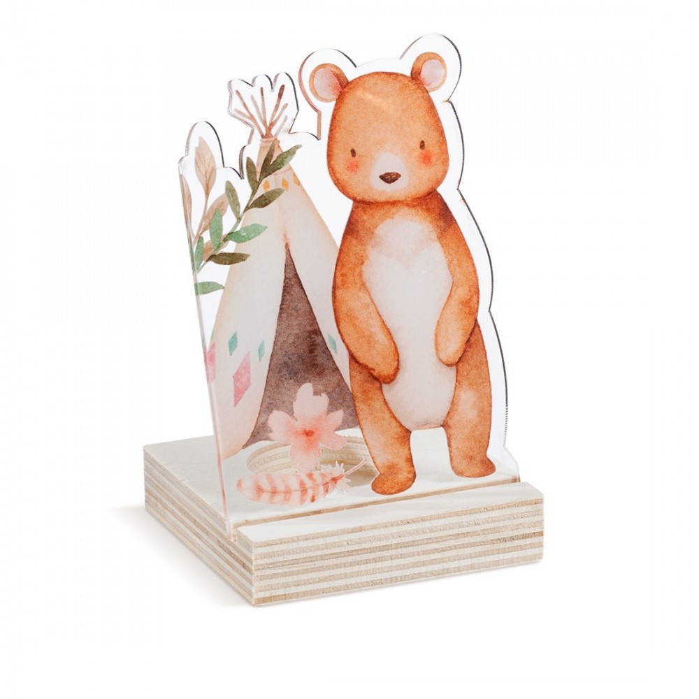 Ξύλινη Βάση Ρεσώ με Plexi 