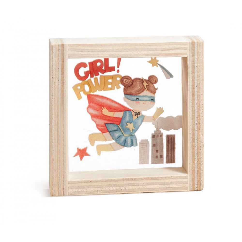 Ξύλινο Καδράκι με Plexi 