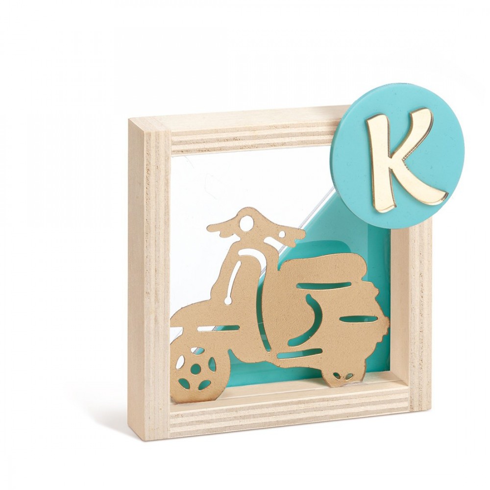 Ξύλινο Καδράκι με Plexiglass 