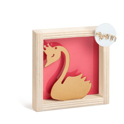 Ξύλινο Καδράκι με Plexiglass