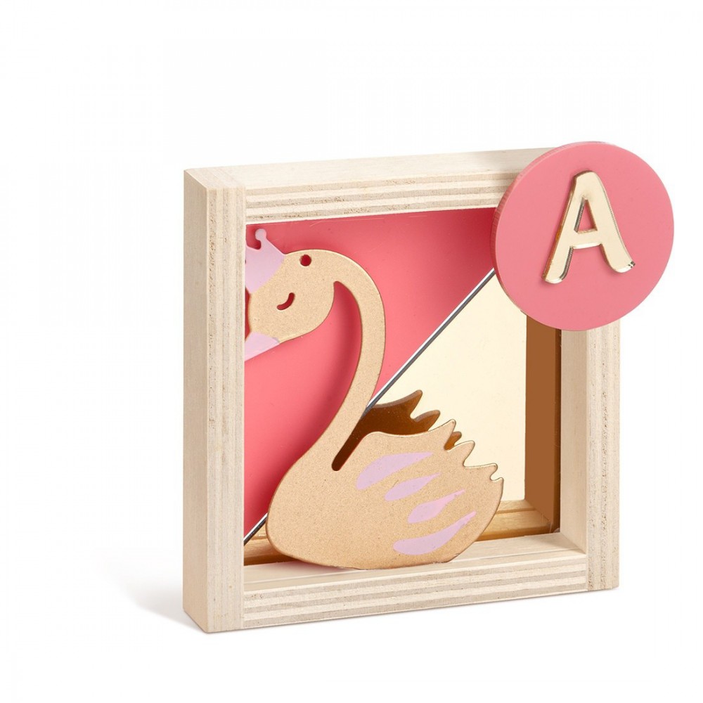 Ξύλινο Καδράκι με Plexiglass 