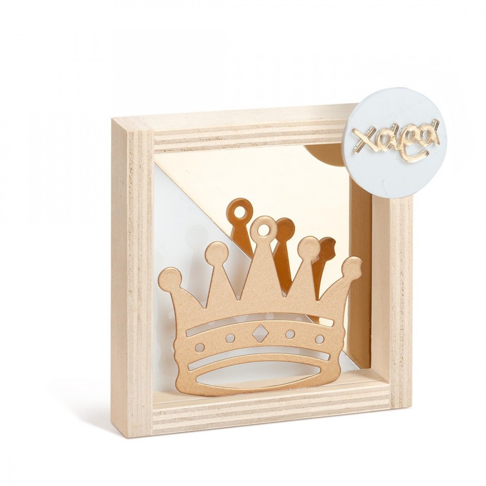 Ξύλινο Καδράκι με Plexiglass 