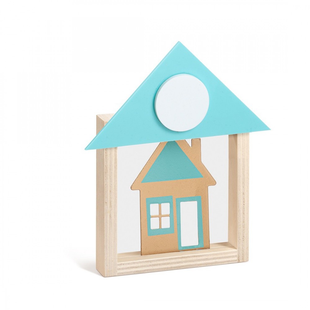 Ξύλινο Καδράκι με Plexiglass 