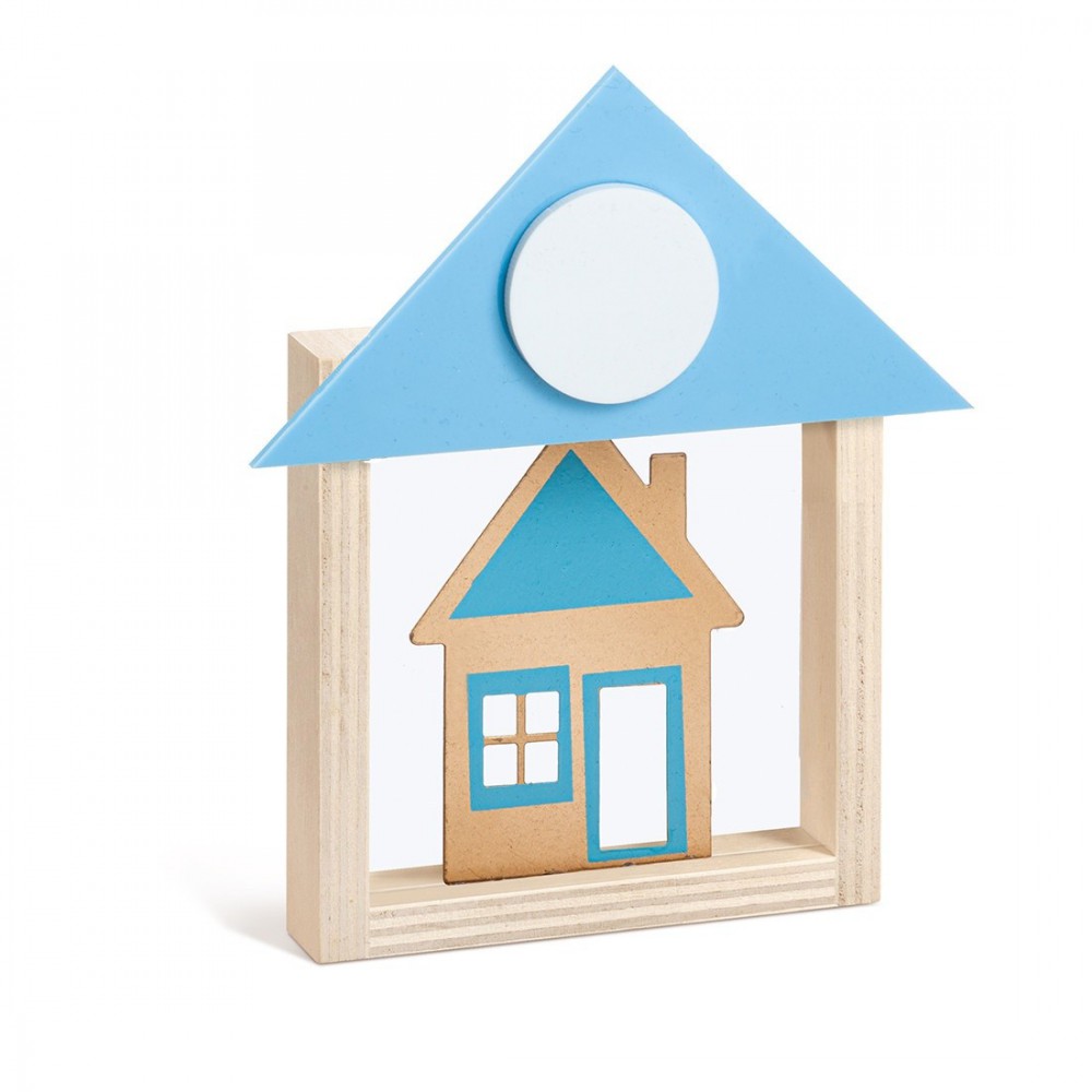 Ξύλινο Καδράκι με Plexiglass 