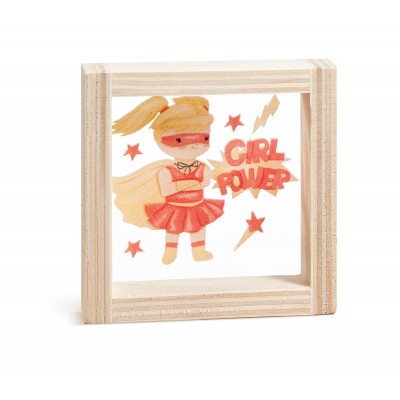 Ξύλινο Καδράκι με Plexi