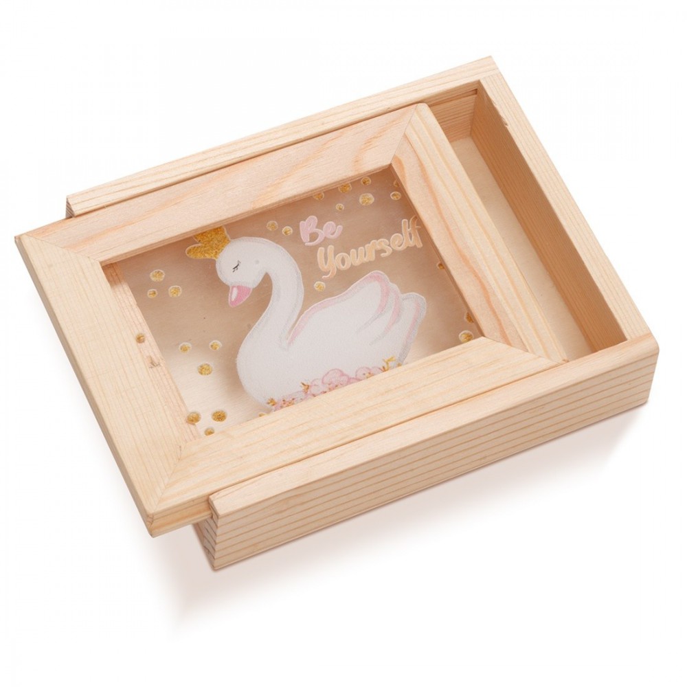 Ξύλινη Κασετίνα με κορνίζα Plexi 