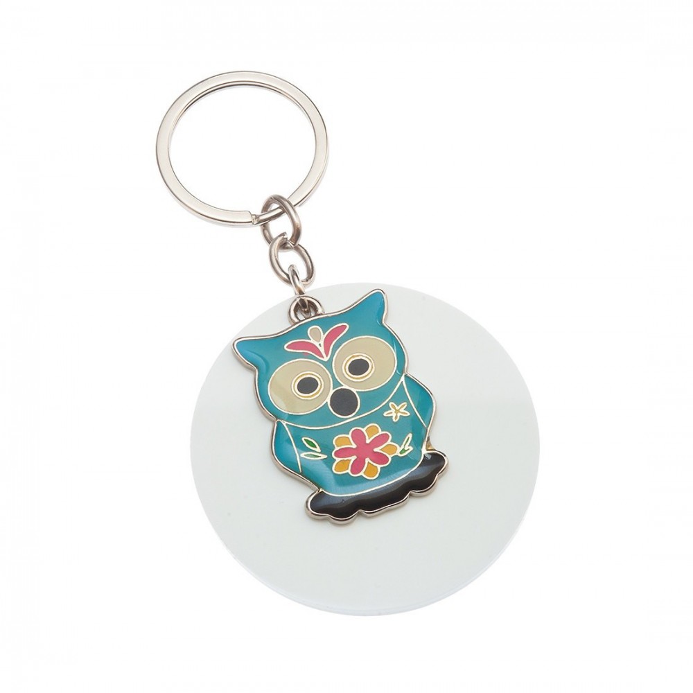 Μπρελόκ Plexiglass με μεταλλικό στοιχείο 