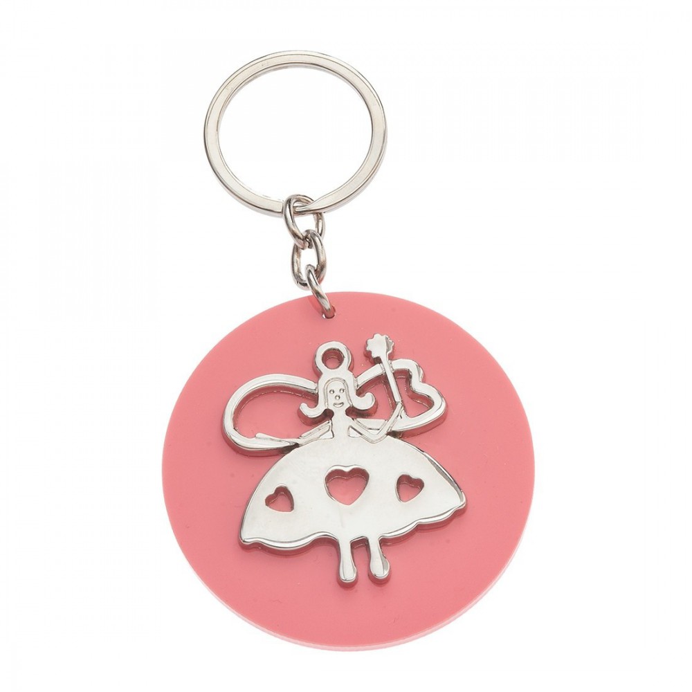 Μπρελόκ Plexiglass με μεταλλικό στοιχείο 