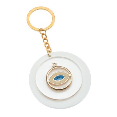 Μπρελόκ Plexiglass με μεταλλικό στοιχείο